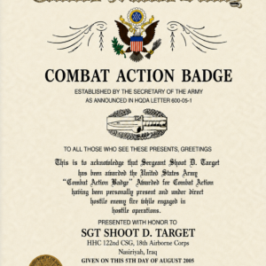 Combat Action Badge