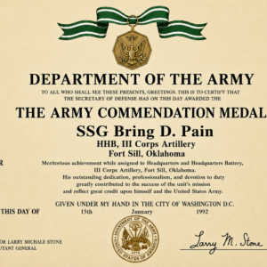Army Commendation Medal