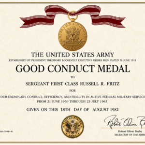 Army Good Conduct Medal