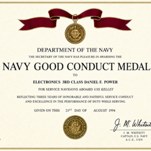 Navy Good Conduct Medal