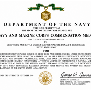 Navy And Marine Commendation Medal